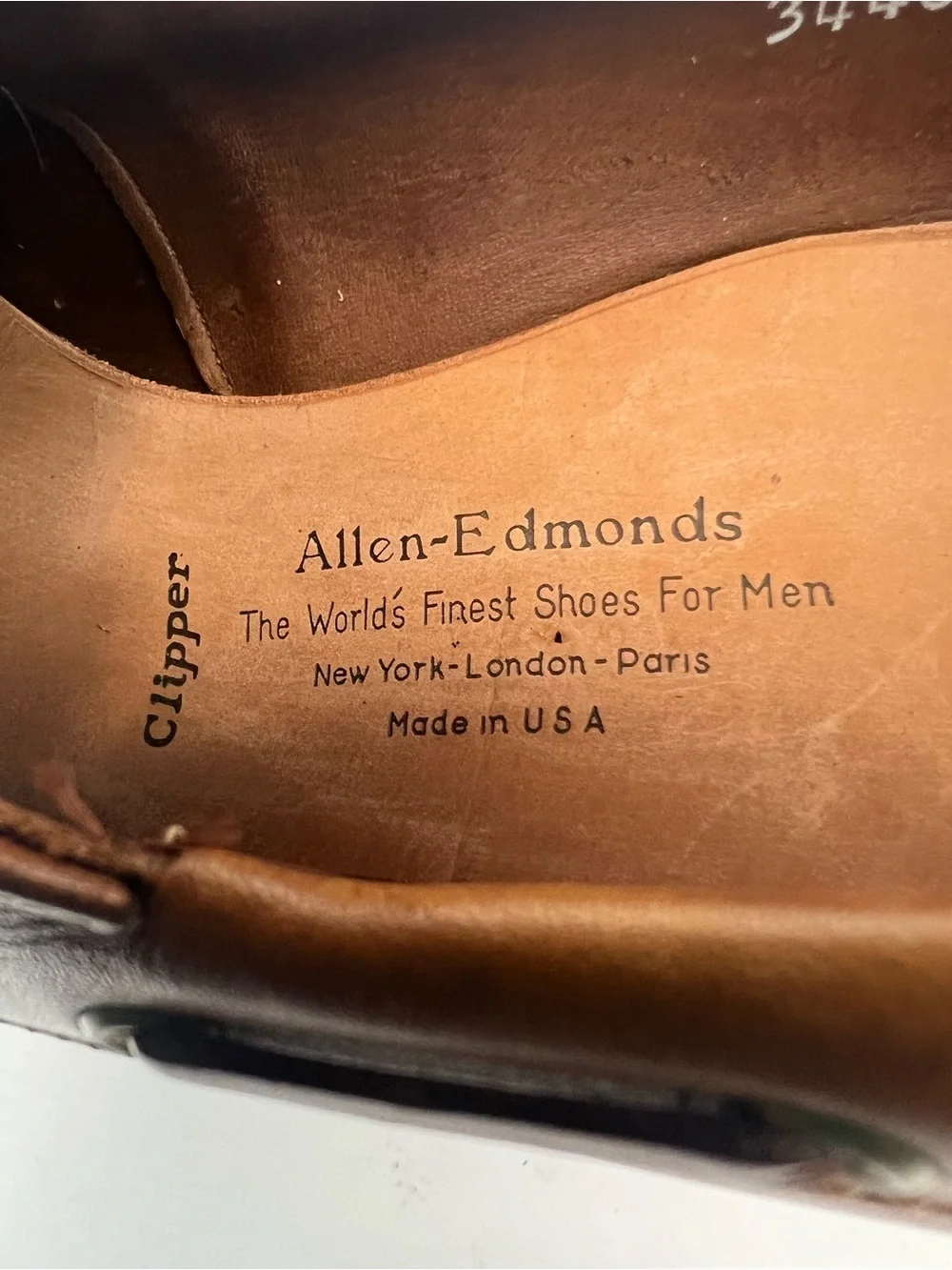 Vintage Allen Edmonds Clipper Boat Shoes Size 11.5 AAA Leather Tan Made In USA